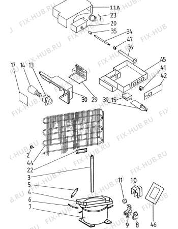 Взрыв-схема холодильника Electrolux ER1871C - Схема узла C10 Cold, users manual